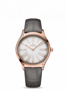 Omega De Ville Trésor 36 Sedna Gold / Silver Roman / Alligator 428.58.36.60.02.001