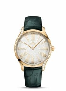 Omega De Ville Trésor 39 Moonshine Gold / Silver Silk / Alligator 428.58.39.60.02.001
