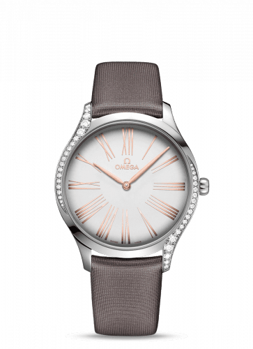 Omega De Ville Trésor 39 Stainless Steel / Silver Roman / Fabric 428.17.39.60.02.001