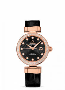Omega LadyMatic Co-Axial 34 Red Gold / Diamond / Black 425.68.34.20.51.001