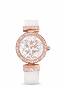 Omega LadyMatic Co-Axial 34 Sedna Gold / Diamond / Flower MOP 425.67.34.20.55.009