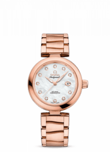 Omega LadyMatic Co-Axial 34 Sedna Gold / MOP / Bracelet 425.60.34.20.55.004