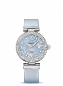Omega LadyMatic Co-Axial 34 Stainless Steel / Diamond / Blue MOP 425.37.34.20.57.002