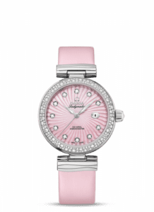 Omega LadyMatic Co-Axial 34 Stainless Steel / Diamond / Pink MOP 425.37.34.20.57.001