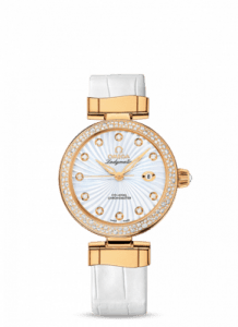 Omega LadyMatic Co-Axial 34 Yellow Gold / Diamond / MOP 425.68.34.20.55.002
