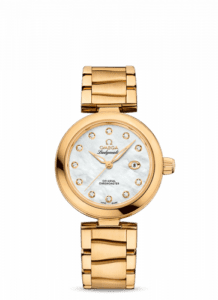 Omega LadyMatic Co-Axial 34 Yellow Gold / MOP / Bracelet 425.60.34.20.55.003