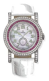 Omega Museum Collection N° 1 "Pilots 1938" Aquarella Pink Sapphires 5778.71.56