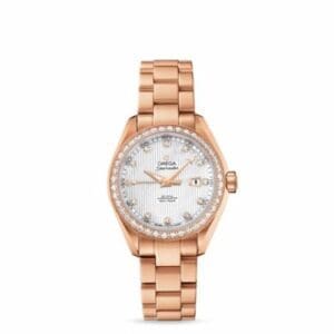 Omega Seamaster Aqua Terra 150M Co-Axial 34 Yellow Gold / Diamond / MOP / Bracelet 231.55.34.20.55.002