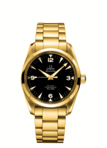 Omega Seamaster Aqua Terra 150M Co-Axial 39.2 Railmaster Yellow Gold / Bracelet / China Train 2108.52.00