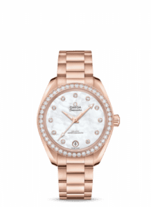 Omega Seamaster Aqua Terra 150M Master Chronometer 34 Sedna Gold / Diamond / MOP / Bracelet 220.55.34.20.55.001