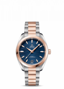 Omega Seamaster Aqua Terra 150M Master Chronometer 34 Stainless Steel / Sedna Gold / Blue-Waves / Bracelet 220.20.34.20.03.001
