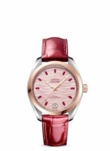 Omega Seamaster Aqua Terra 150M Master Chronometer 34 Stainless Steel / Sedna Gold / Pink - Ruby / Alligator 220.23.34.20.60.001