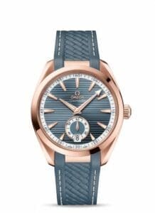 Omega Seamaster Aqua Terra 150M Master Chronometer Small Seconds 41 Sedna Gold / Blue / Rubber 220.52.41.21.03.002