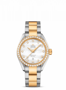 Omega Seamaster Aqua Terra 150M Master Co-Axial 34 Stainless Steel / Yellow Gold / Diamond / MOP / Bracelet 231.25.34.20.55.006