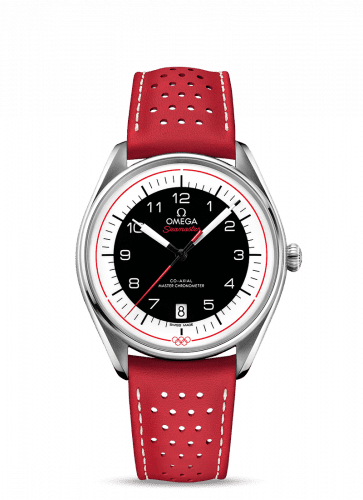 Omega Seamaster Master Co-Axial 39.5 Olympic Timekeeper Stainless Steel / Black / Red 522.32.40.20.01.004