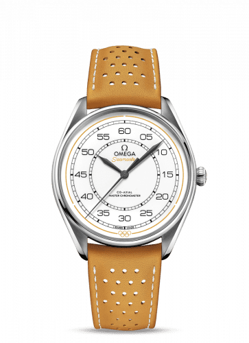 Omega Seamaster Master Co-Axial 39.5 Olympic Timekeeper Stainless Steel / White / Yellow 522.32.40.20.04.002