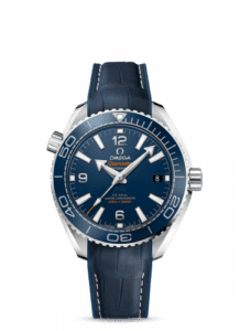 Omega Seamaster Planet Ocean 600M Co-Axial 39.5 Master Chronometer Stainless Steel / Blue / Alligator 215.33.40.20.03.001