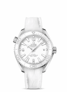 Omega Seamaster Planet Ocean 600M Co-Axial 39.5 Master Chronometer Stainless Steel / White / Alligator 215.33.40.20.04.001