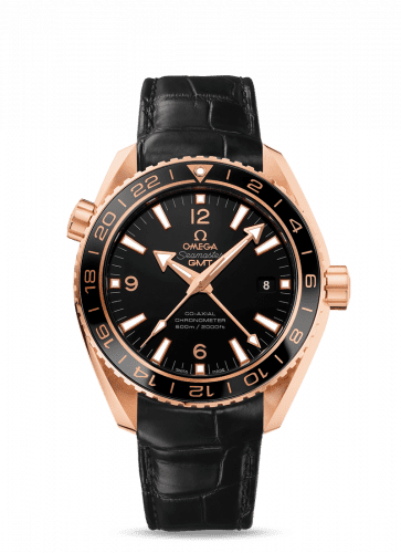 Omega Seamaster Planet Ocean 600M Co-Axial 43.5 GMT Red Gold / Ceragold / Alligator 232.63.44.22.01.001
