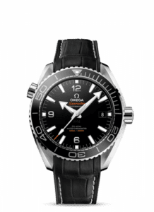Omega Seamaster Planet Ocean 600M Co-Axial 43.5 Master Chronometer Stainless Steel / Black / Alligator 215.33.44.21.01.001