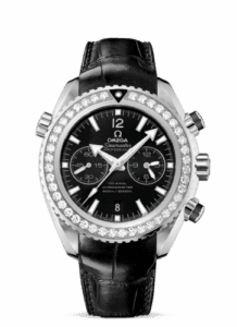 Omega Seamaster Planet Ocean 600M Co-Axial 45.5 Chronograph Stainless Steel / Diamond / Black / Alligator 232.18.46.51.01.001