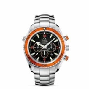 Omega Seamaster Planet Ocean 600M Co-Axial 45.5 Chronograph Stainless Steel / Orange / Bracelet 2218.50.00