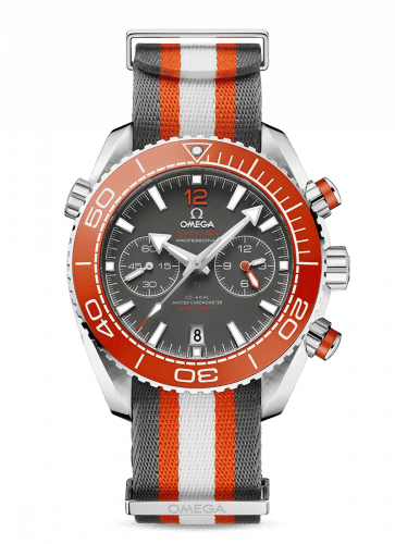 Omega Seamaster Planet Ocean 600M Co-Axial 45.5 Master Chronometer Chronograph Stainless Steel / Grey / NATO 215.32.46.51.99.001
