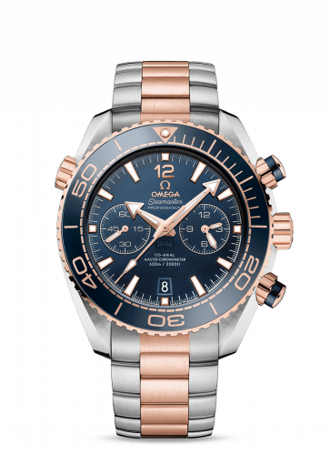 Omega Seamaster Planet Ocean 600M Co-Axial 45.5 Master Chronometer Chronograph Stainless Steel / Sedna Gold / Blue / Bracelet 215.20.46.51.03.001