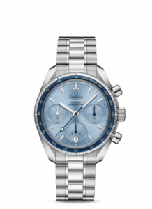 Omega Speedmaster Co-Axial 38 Stainless Steel / Blue / Bracelet 324.30.38.50.03.001