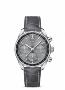 Omega Speedmaster Co-Axial 38 Stainless Steel / Diamond / Grey / Strap 324.38.38.50.06.001