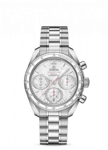 Omega Speedmaster Co-Axial 38 Stainless Steel / MOP / Bracelet 324.30.38.50.55.001