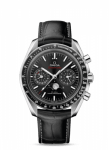 Omega Speedmaster Moonphase Chronograph Master Chronometer Stainless Steel / Black 304.33.44.52.01.001