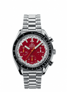 Omega Speedmaster Reduced Stainless Steel / Red / Bracelet / Schumacher 3510.61.00