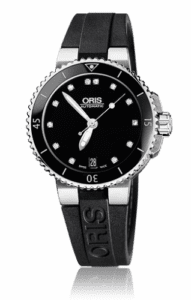 Oris Aquis Date 36 Stainless Steel / Black - Diamond / Rubber 01 733 7652 4194-07 4 18 34