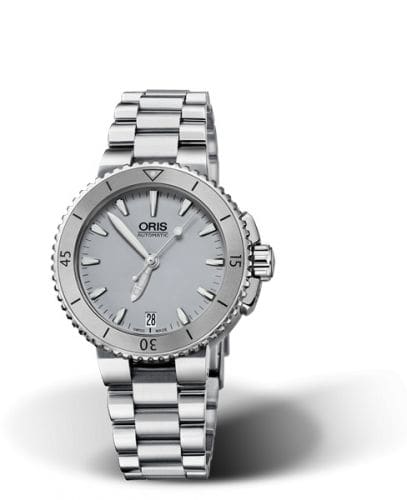 Oris Aquis Date 36 Stainless Steel / Grey / Bracelet 01 733 7652 4143-07 8 18 01P