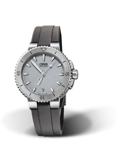 Oris Aquis Date 36 Stainless Steel / Grey / Textile 01 733 7652 4143-07 5 18 13FC