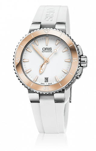 Oris Aquis Date 36 Stainless Steel / White / Rubber 01 733 7652 4356-07 4 18 31