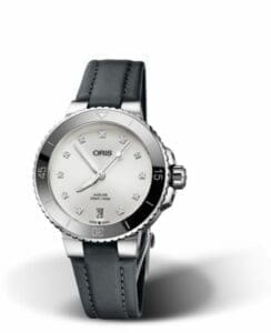 Oris Aquis Date 36.5 Stainless Steel / White - Diamond / Textile 01 733 7731 4191-07 5 18 45FC