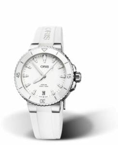 Oris Aquis Date 36.5 Stainless Steel / White / Rubber 01 733 7731 4151-07 4 18 63FC