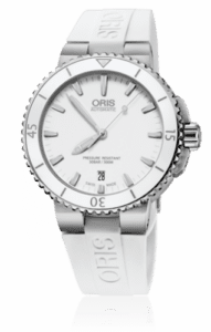 Oris Aquis Date 40 Stainless Steel / White / Rubber 01 733 7676 4156-07 4 21 31