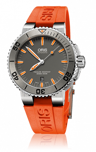 Oris Aquis Date 43 Stainless Steel / Grey / Rubber 01 733 7653 4158-07 4 26 32EB