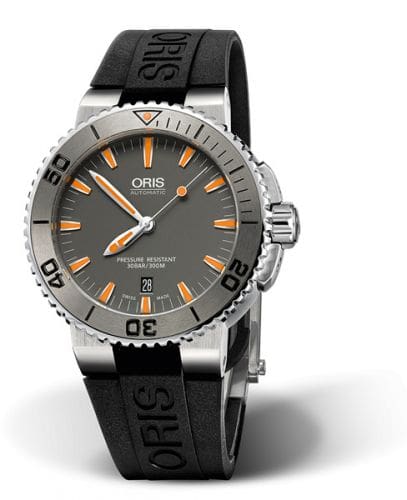 Oris Aquis Date 43 Stainless Steel / Grey / Rubber 01 733 7653 4158-07 4 26 34EB