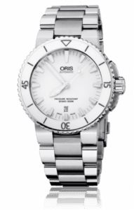 Oris Aquis Date 43 Stainless Steel / White / Bracelet 01 733 7653 4156-07 8 26 01PEB