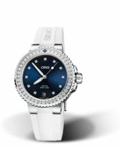 Oris Aquis Date Diamonds 36.5 Stainless Steel / Blue - Diamond / Rubber 01 733 7731 4995-07 4 18 63FC