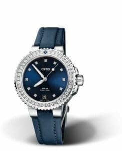 Oris Aquis Date Diamonds 36.5 Stainless Steel - Diamond / Blue - Diamond / Textile 01 733 7731 4995-07 5 18 46FC