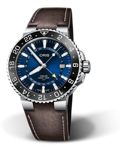 Oris Aquis GMT 43.5 Stainless Steel / Blue / Calf 01 798 7754 4135-07 5 24 10EB