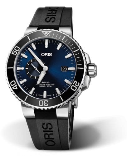 Oris Aquis Small Seconds Date 45.5 Stainless Steel / Blue / Rubber 01 743 7733 4135-07 4 24 64EB