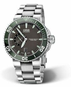 Oris Aquis Small Seconds Date 46 Stainless Steel / Grey / Bracelet 01 743 7673 4137-07 8 26 01PEB