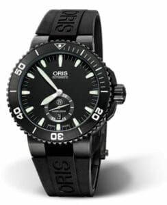 Oris Aquis Titan Small Second - Date Titanium - DLC / Black / Rubber 01 739 7674 7754-07 4 26 34BTE