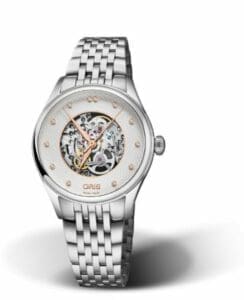Oris Artelier Skeleton 33 Diamonds Stainless Steel 01 560 7724 4031-07 8 17 79
